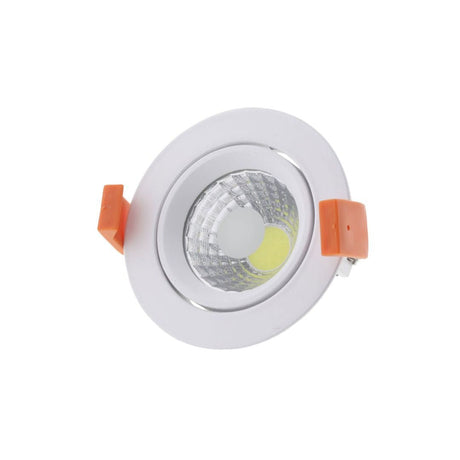 LED Einbauleuchte COB, 8W, 560 lm, 2700 K, rund, schwenkbar.