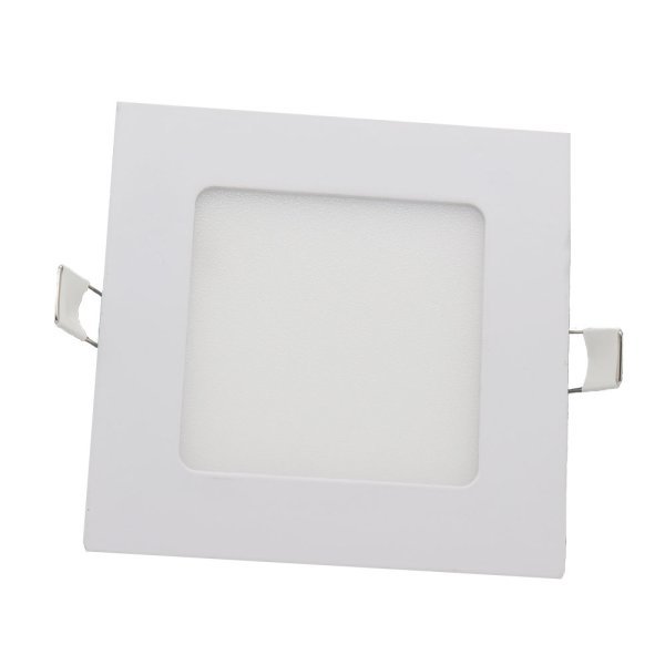 LED-Einbaupanel, CRI95, 6 W, 6000 K, eckig.