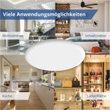 LED-Einbaupanel, rahmenlos, rund, 36 W, 3020 lm, 4200 K, IP54.