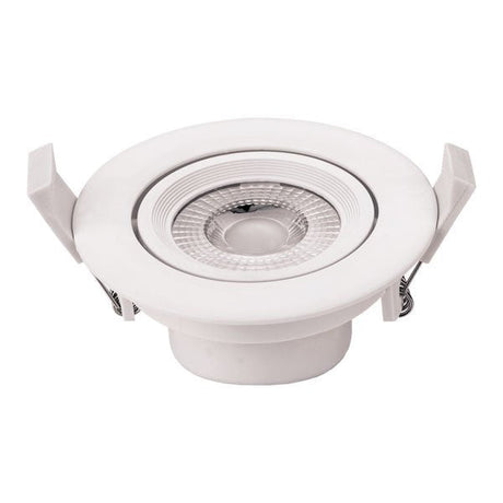 LED-Einbaustrahler, 7W, 525 Lumen, 50°, quadratisch, drehbar, 6000K (kaltweiß).