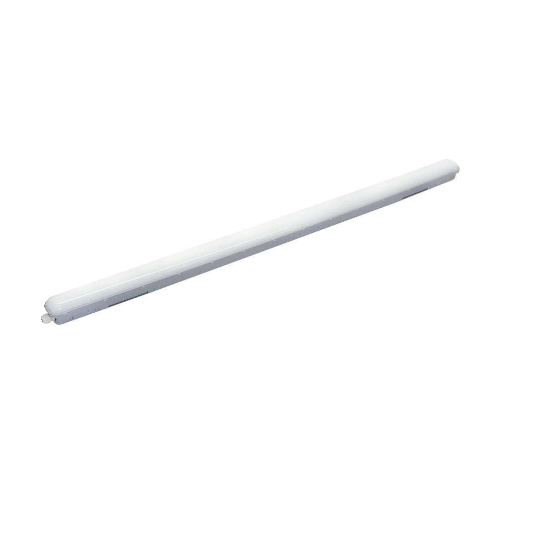 LED Feuchtraumleuchte PRO, Notlicht mit Akku 3h, 150cm, 50W, 5500lm, 4000K (neutralweiß), IP66, Steckklemme, durschleifbar.