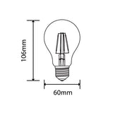 LED-Filament-Leuchtmittel, 4 W, 400 Lumen, E27.