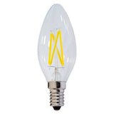 LED Filament Leuchtmittel E14, C35, 4 W, 400 lm, 2700 K, dimmbar.