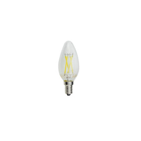LED Filament Leuchtmittel E14, C35, 4 W, 400 lm, 6000 K | lichttechnik24line.com.