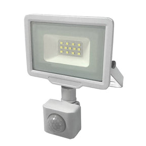 LED-Fluter, 10 W, 6000 K, IP65, Bewegungsmelder.