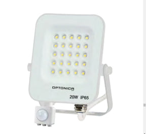 LED-Fluter, 20 W, 4500 K, IP65, Bewegungsmelder.
