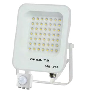 LED-Fluter, 30 W, 4500 K, IP65, Bewegungsmelder.