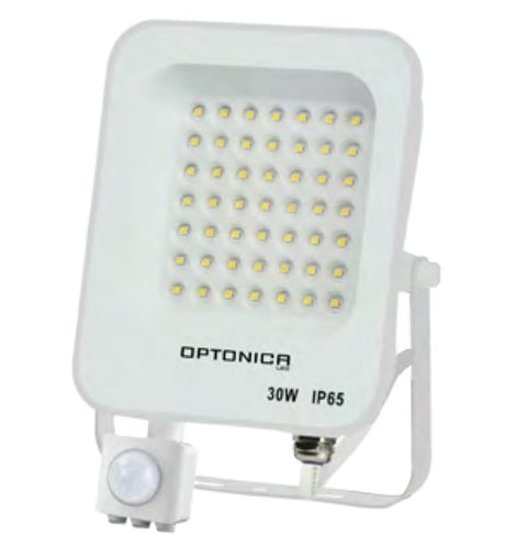 LED-Fluter, 30 W, 4500 K, IP65, Bewegungsmelder.