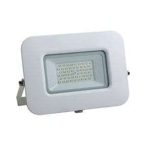 LED-Fluter, 50 W, 4250 lm, slim, weiß, IP65, 2800 K (warmweiß).