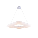 LED Hängeleuchte, Pendelleuchte, Deckenleuchte, 38W, 2660 lm, 3000K, 450x450mm, quadratisch, sandwei.