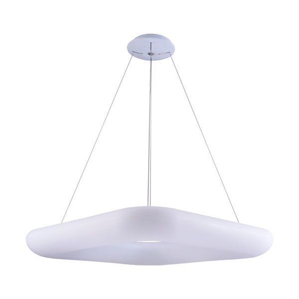 LED Hängeleuchte, Pendelleuchte, Deckenleuchte, 50W,  3500 lm, 3000K, 600x600mm, quadratisch, sandwe.