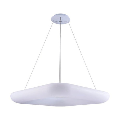 LED Hängeleuchte, Pendelleuchte, Deckenleuchte, 50W,  3500 lm, 3000K, 600x600mm, quadratisch, sandwe.