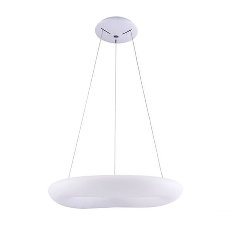 LED Hängeleuchte, Pendelleuchte, Deckenleuchte, 50W,  3500 lm, 3000K, Ø600mm, rund, sandweiß.