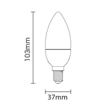 LED-Leuchtmittel, 6W, 480 Lumen, E14, Kerzenform.