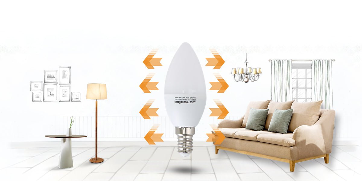 LED Leuchtmittel, E14, 6 W, 510 lm, 3000 K, 2 Stk..