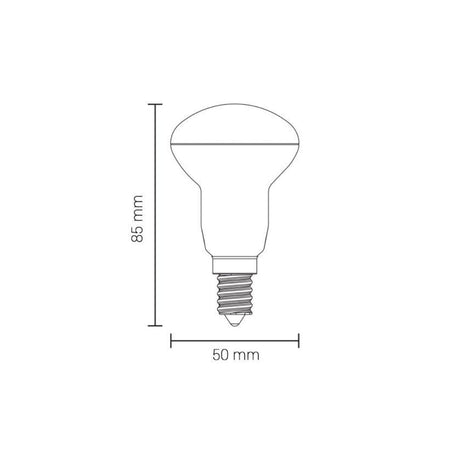LED-Leuchtmittel, E14, 6W, 480lm, 2800K, Spot.