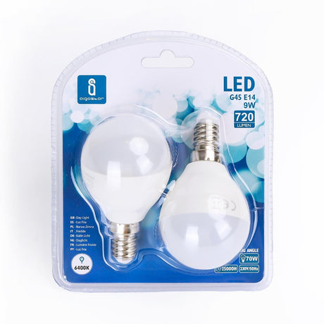 LED Leuchtmittel, E14, 9 W, 840 lm, 6400 K, 2 Stk. | lichttechnik24line.com.