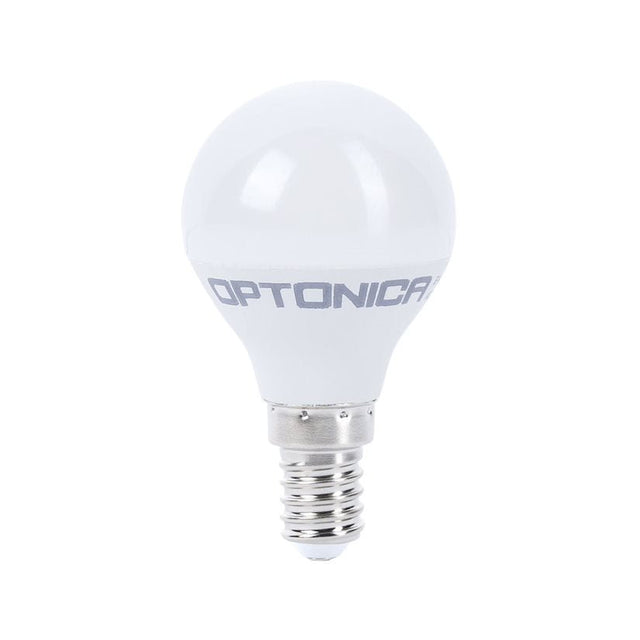 LED-Leuchtmittel E14, G45, 5,5 W, 450 lm, 2700K.