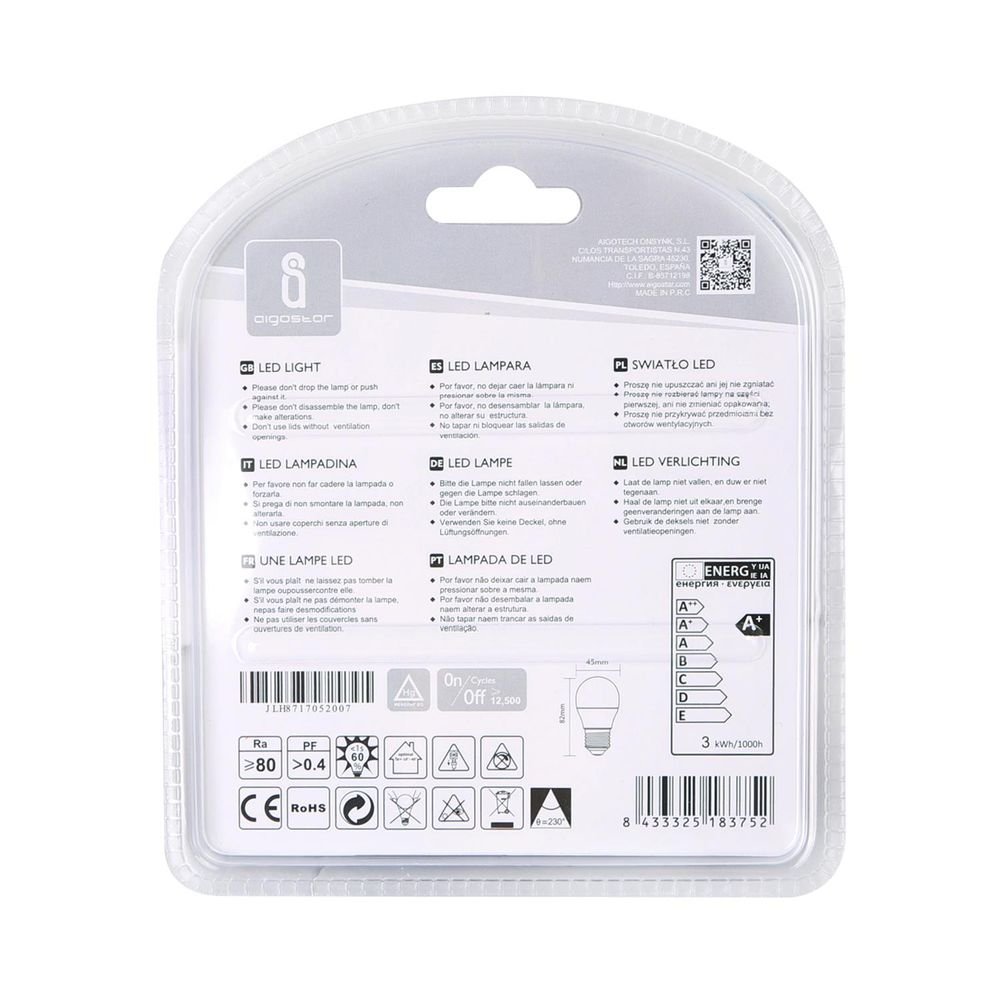 LED Leuchtmittel, E27, 7 W, 620 lm, 6500 K, 2er.