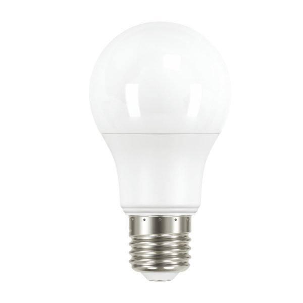 LED Leuchtmittel E27, 8,5 W, 806 lm, 2700 K (warmweiß).
