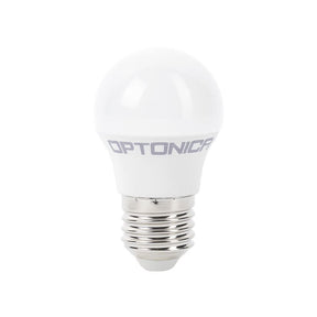 LED-Leuchtmittel E27, G45, 5,5 W, 450 lm, 2700K.