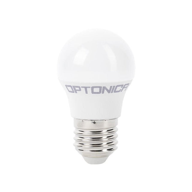 LED-Leuchtmittel E27, G45, 8 W, 710 lm, 2700K.