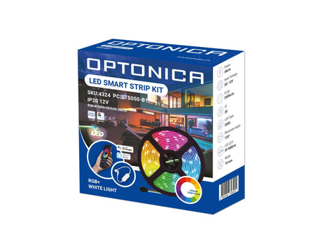 LED-Leuchtstreifen Set, RGBW, 12 V, 5050 + 2835, Netzteil + ALEXA + GOOGLE Home, 2 m.