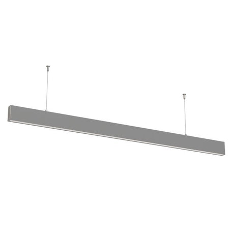 LED-Linear Büro-/Tresenleuchte up-down 50 W, 4000 K, silber.
