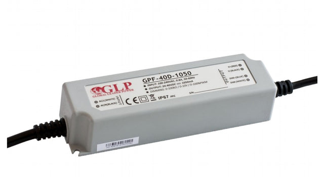LED-Netzteil, 42 W, 72-120 V DC, 350 mA, IP67, CV+CC, dimmbar.
