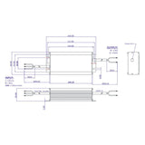 LED-Netzteil, 75,12 W, 24 V DC, 3,13 A, IP67.