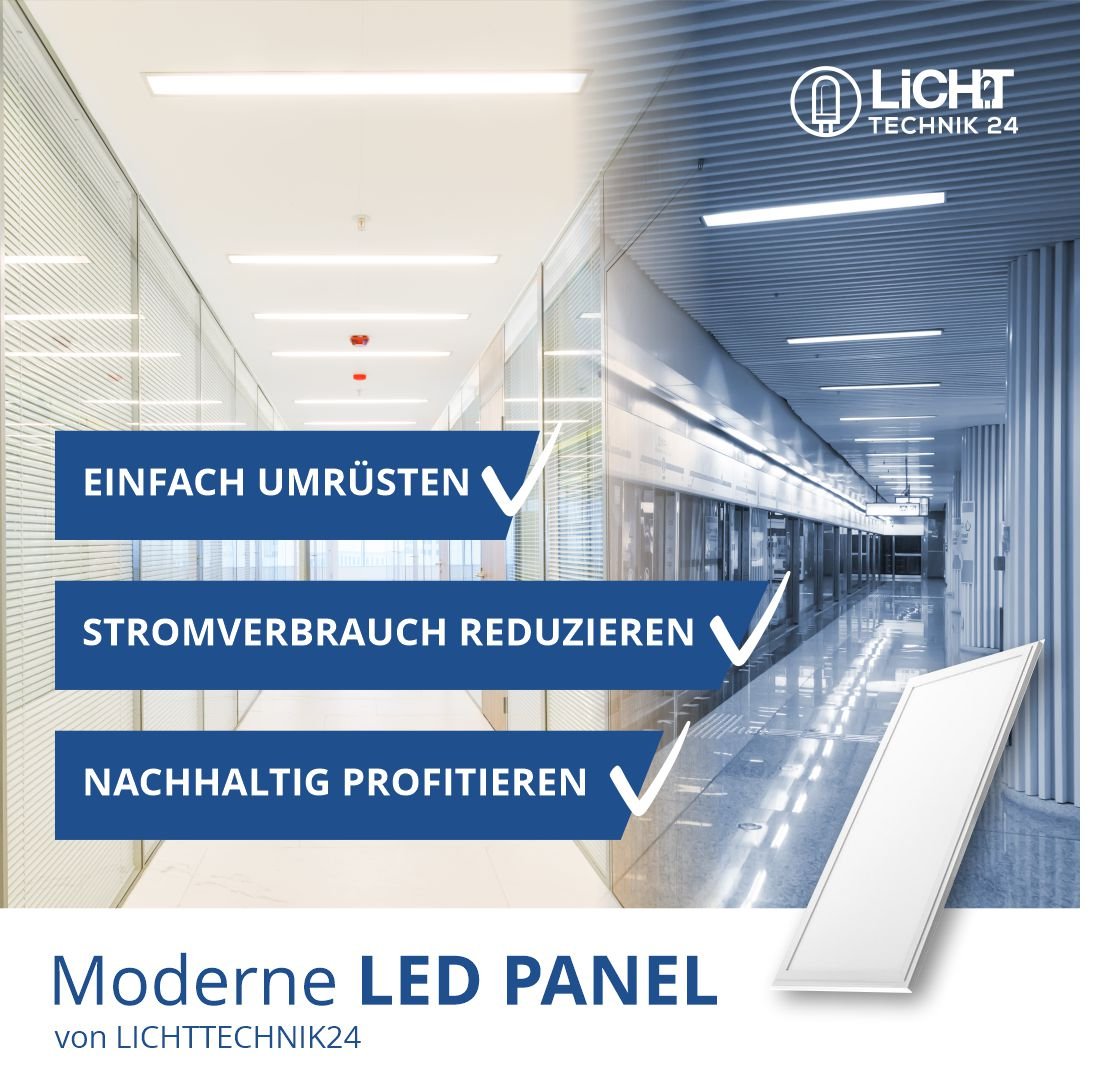 LED Panel, 120x30 cm, 36 W, 3600 lm, 3000 K, Philips Driver.