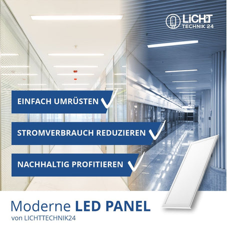 LED Panel, 120x30 cm, 36 W, 3600 lm, 4000 K, Philips Driver.