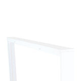 Aufbaurahmen für LED-Panel 120x30 cm, steckbar, weiß.