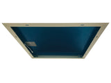 Aufbaurahmen für LED-Panel 62x62 cm, steckbar, weiß.