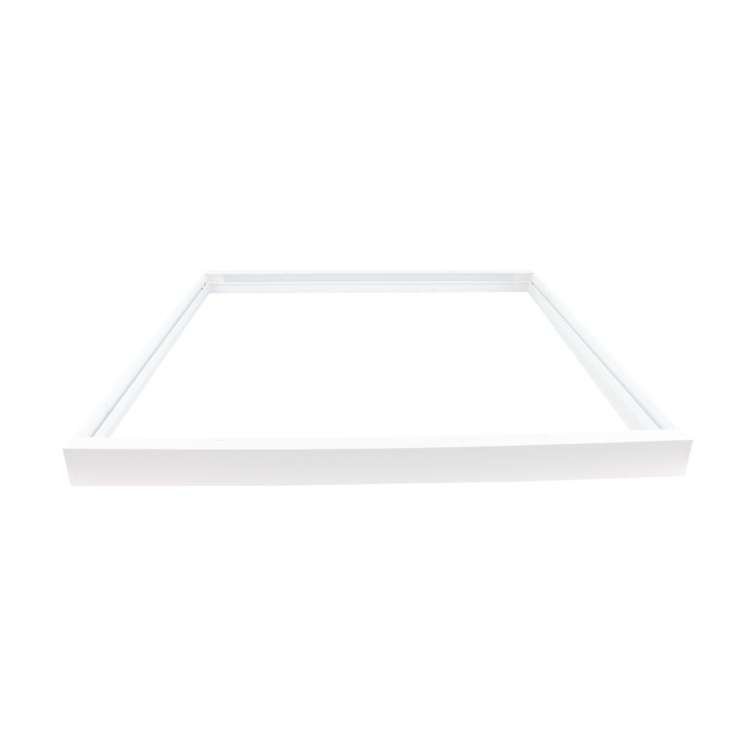 Aufbaurahmen für LED-Panel 62x62 cm, steckbar, weiß.