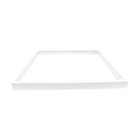 Aufbaurahmen für LED-Panel 62x62 cm, steckbar, weiß.
