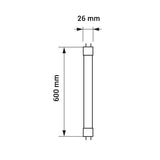 LED-Röhre, 60cm, 9W, 270°, 230V, 900 Lumen, 4000K (neutralweiß).