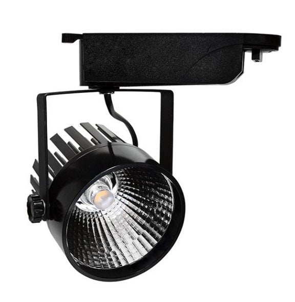 LED-Schienenleuchte, 1-Phase, 12W, 24°, 6000K.