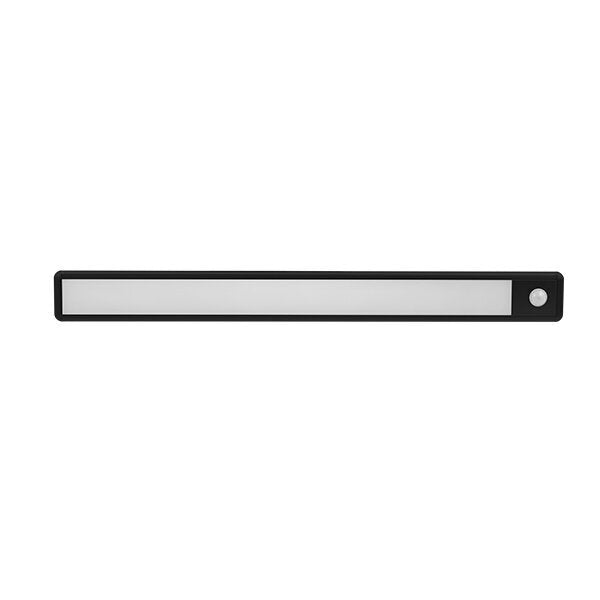 LED Schrankleuchte mit Bewegungsmelder, 3,5 W, 60 cm, 230 lm, 3000 K (warmweiß), schwarz.