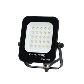 LED-SMD-Fluter, 10 W, 900 lm, IP65, schwarz, 4500 K.