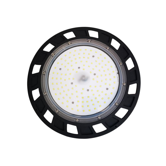 LED-SMD-UFO-HighBay-Leuchte, 100 W, 12000 lm, 5700 K, IP65.