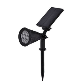 LED Solar-Gartenspot, mit Spieß, 1,5 W, blaues Licht.