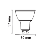 LED-Spot, GU10, 7W, 175-265VAC, 38°, SMD, 2700K.