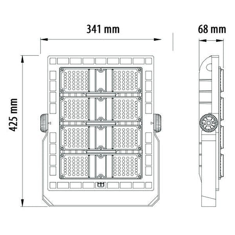 LED-Stadion-Fluter, 240W, 100-240V, 5700K, IP65.