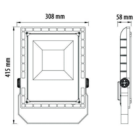 LED-Stadion-Flutlicht, 150 W, 100-240 V, 5700 K, IP65.