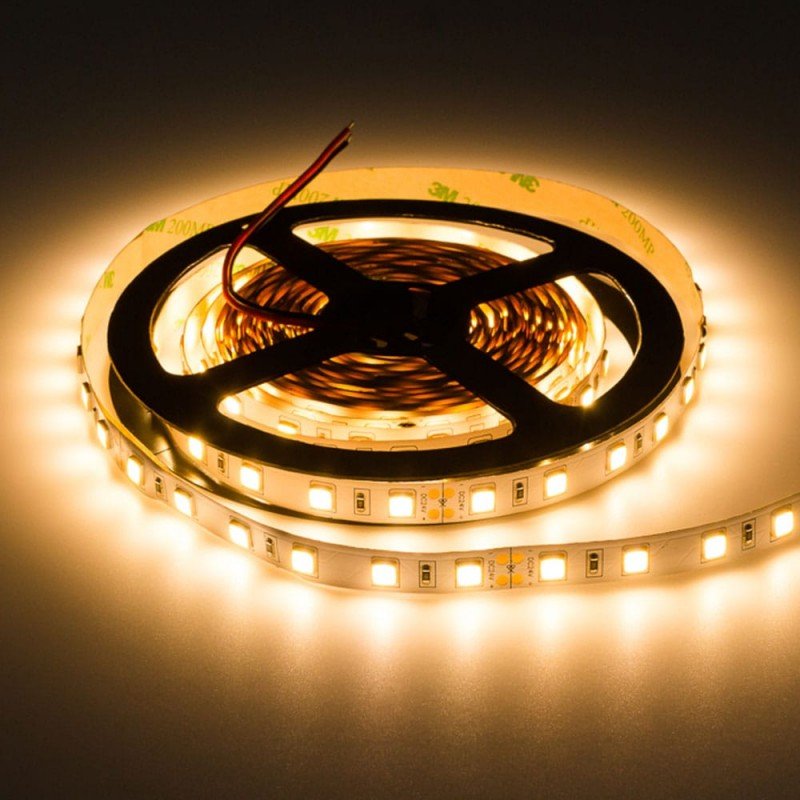 LED-Streifen, 5600 lm, 24V, warmweiß, 60 LEDs/m, 5m.