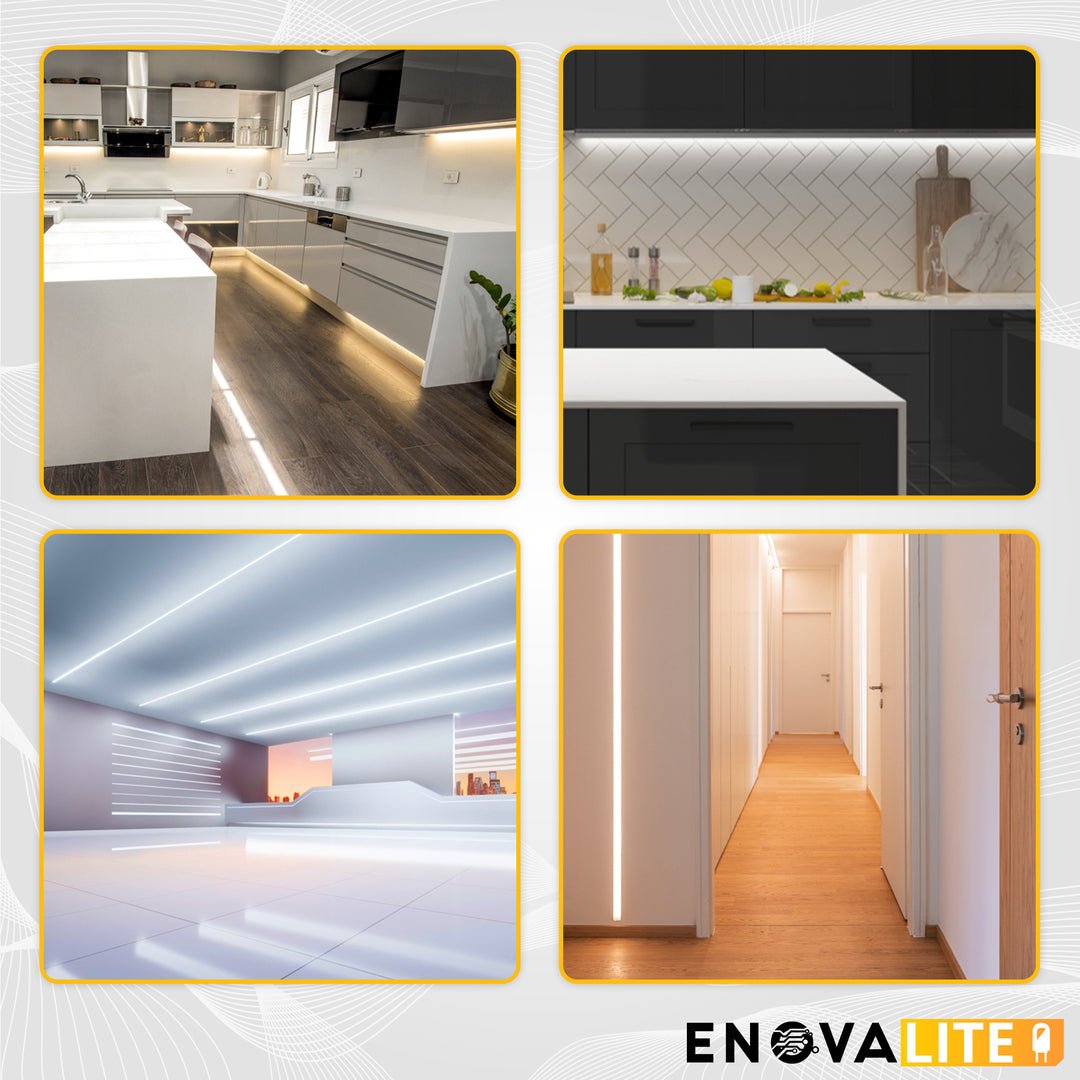 LED-Streifen mit CCT-Funktion, warm-, neutral-, und kaltweißes Licht, 5 Meter Länge, IP65, 60LED/m, 24 V, 10 mm.