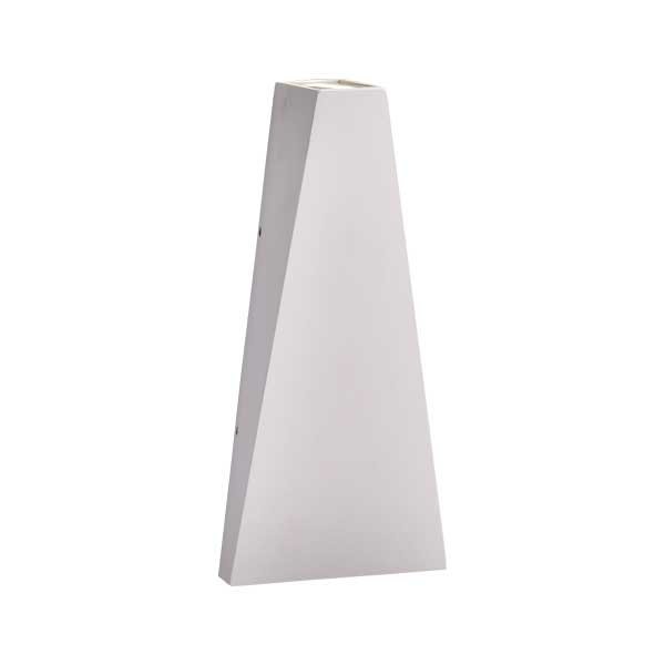 LED Wandleuchte, 6 W, 660 lm, 4000 K, IP54, grau.