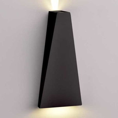 LED Wandleuchte, 6 W, 660 lm, 4000 K, IP54, schwarz.