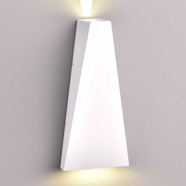 LED Wandleuchte, 6 W, 660 lm, 4000 K, IP54, weiß.